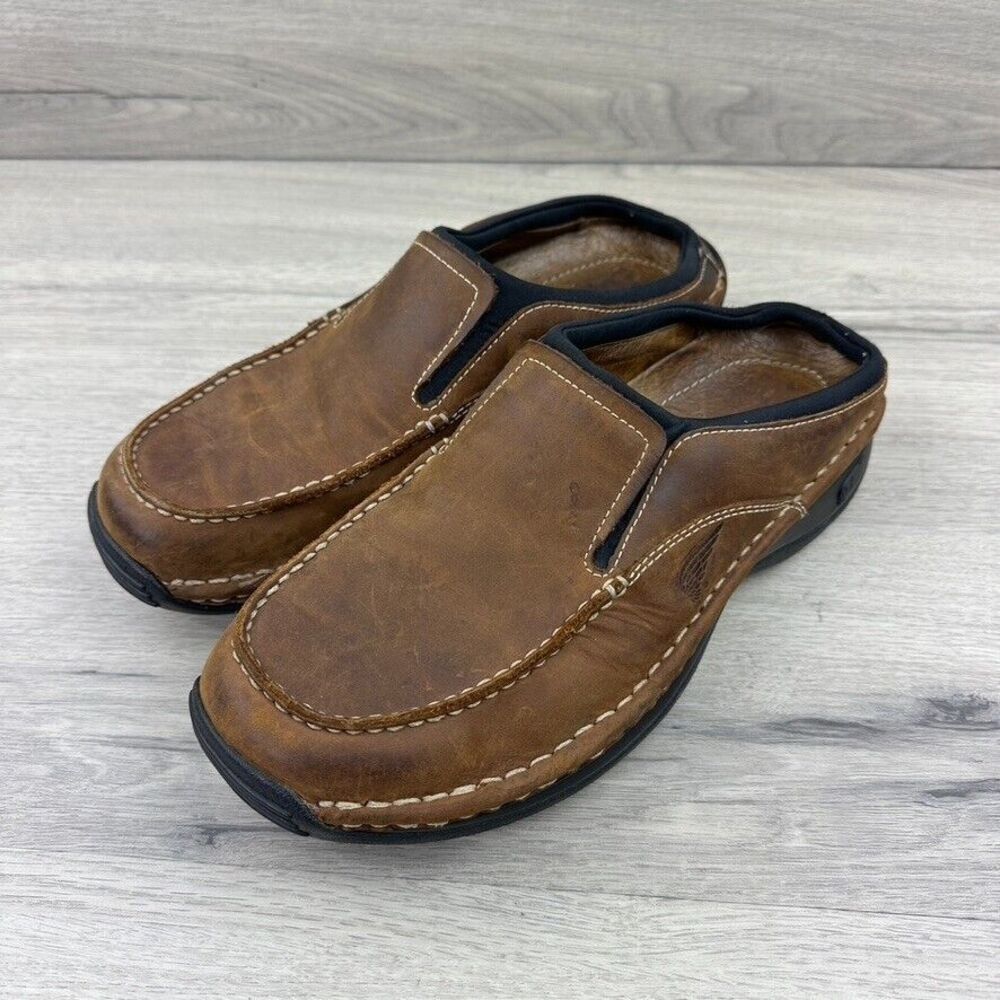red wing slip on loafers mens 7.5 brown leather shoes‎